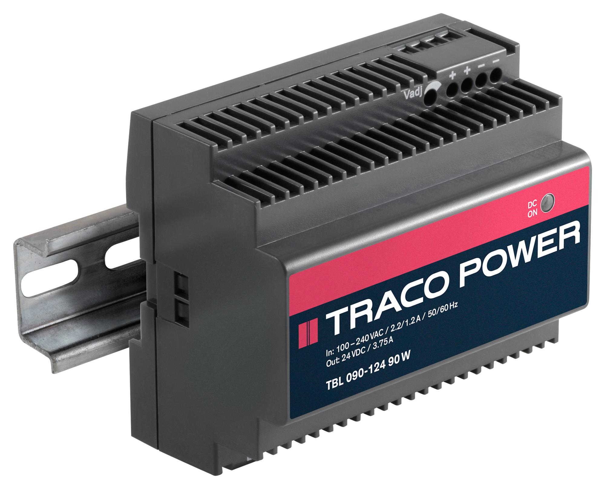 TRACO Power Tbl 090-112 Ac/dc, 12V/6A/90W, Din