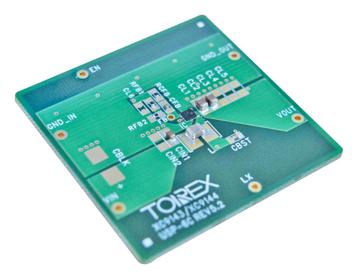 Torex Xc9144B10Ce-12V-Evb-01 Eval Board, Synchronous Boost Converter