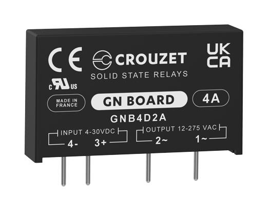 Crouzet Gnb4D2A Solid State Relay, 4A, 12-275Vac, Tht