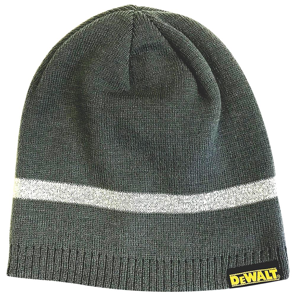 Dewalt Workwear Beanie Grey Reflective Grey Beanie Hat