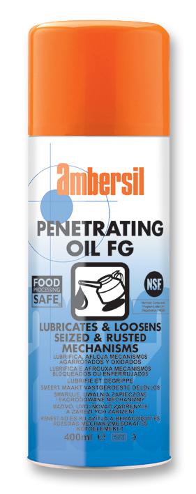 Ambersil Penetrating Oil Fg, 400Ml Lubricant, Penetrating Oil/aerosol/400Ml