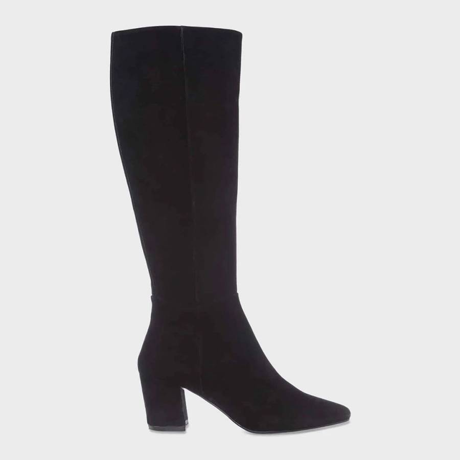 Black Lyra Suede Long Boots