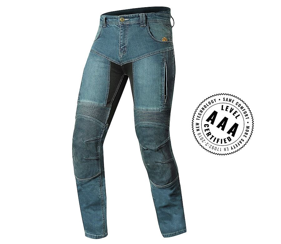 Trilobite 661 Parado Circuit Slim Fit Men Jeans Short Blue Level 2 Size 34