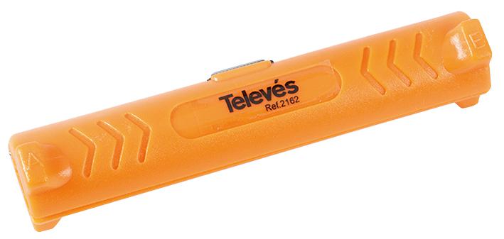 Televes 2162 Coax Cable Stripper, Rg6/ct100/wf100