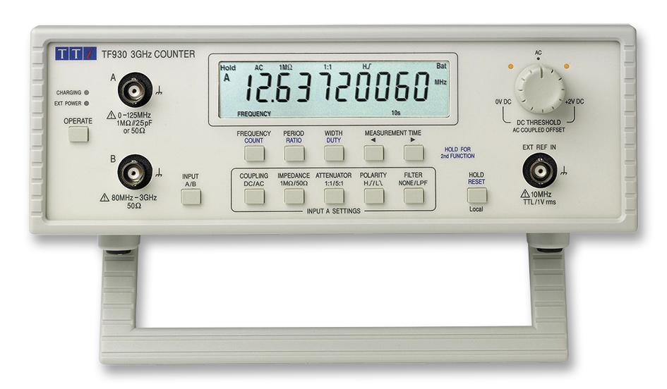 Aim-Tti Instruments Tf930. Frequency Counter, 10 Digit,0.001Hz-3Ghz