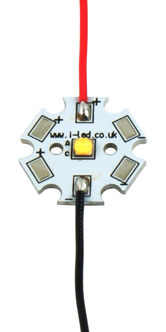 Intelligent Led Solutions Ilh-Sg01-Sivg-Sc221-Wir200. Led Module, Green, Star, 71Lm, 505Nm