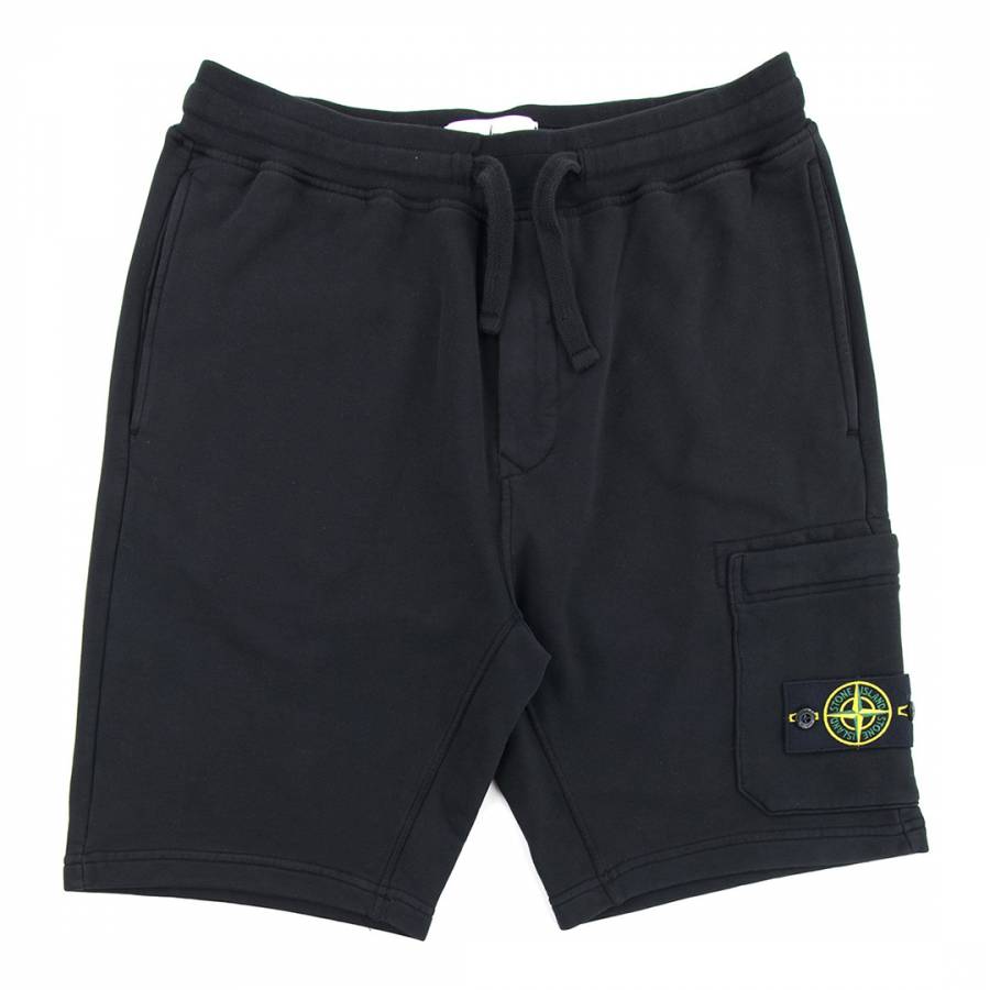 Black Fleece Bermuda Cotton Shorts