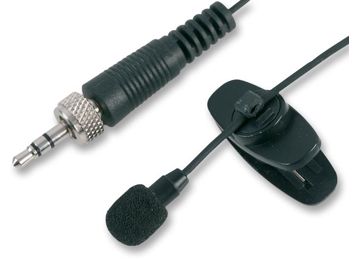 Pulse Mic-500Lj Black Microphone, Lavalier, Lock Jack