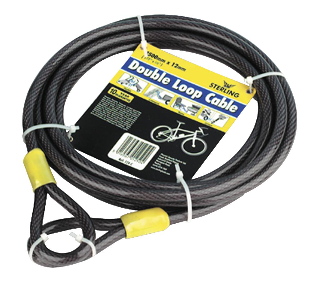 Sterling Security Products 122C Double Loop Cable - 2.1M