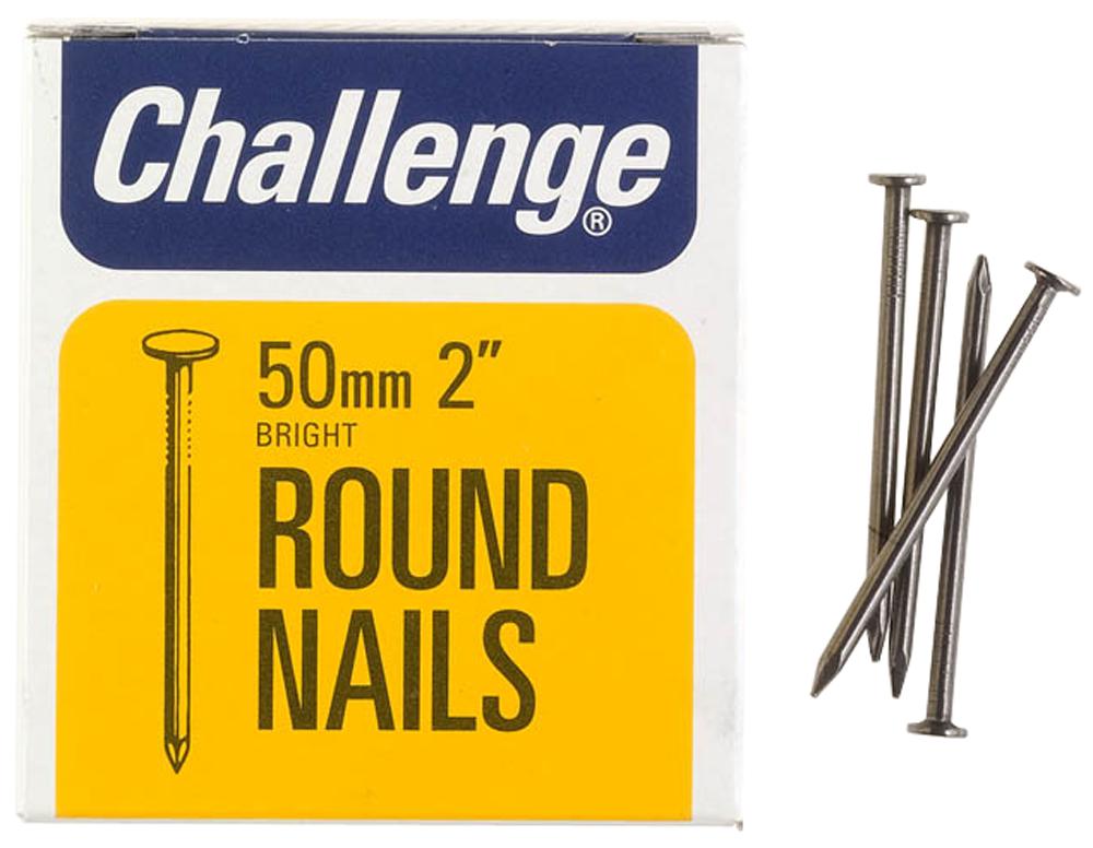 Challenge 12006 Round Nails Bright, 50mm (225G)