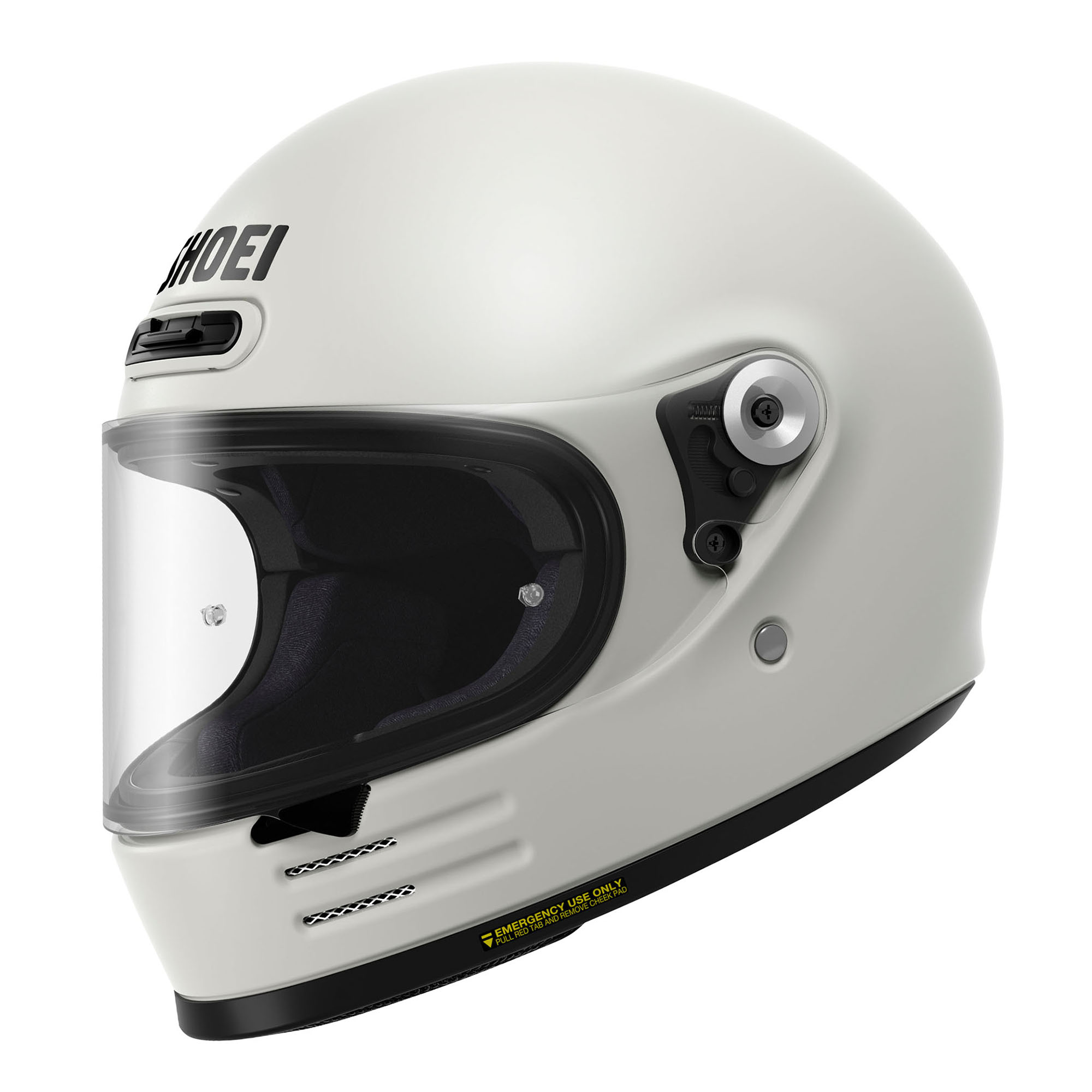 Shoei Glamster 06 Plain Off White Full Face Helmet Size 2XL