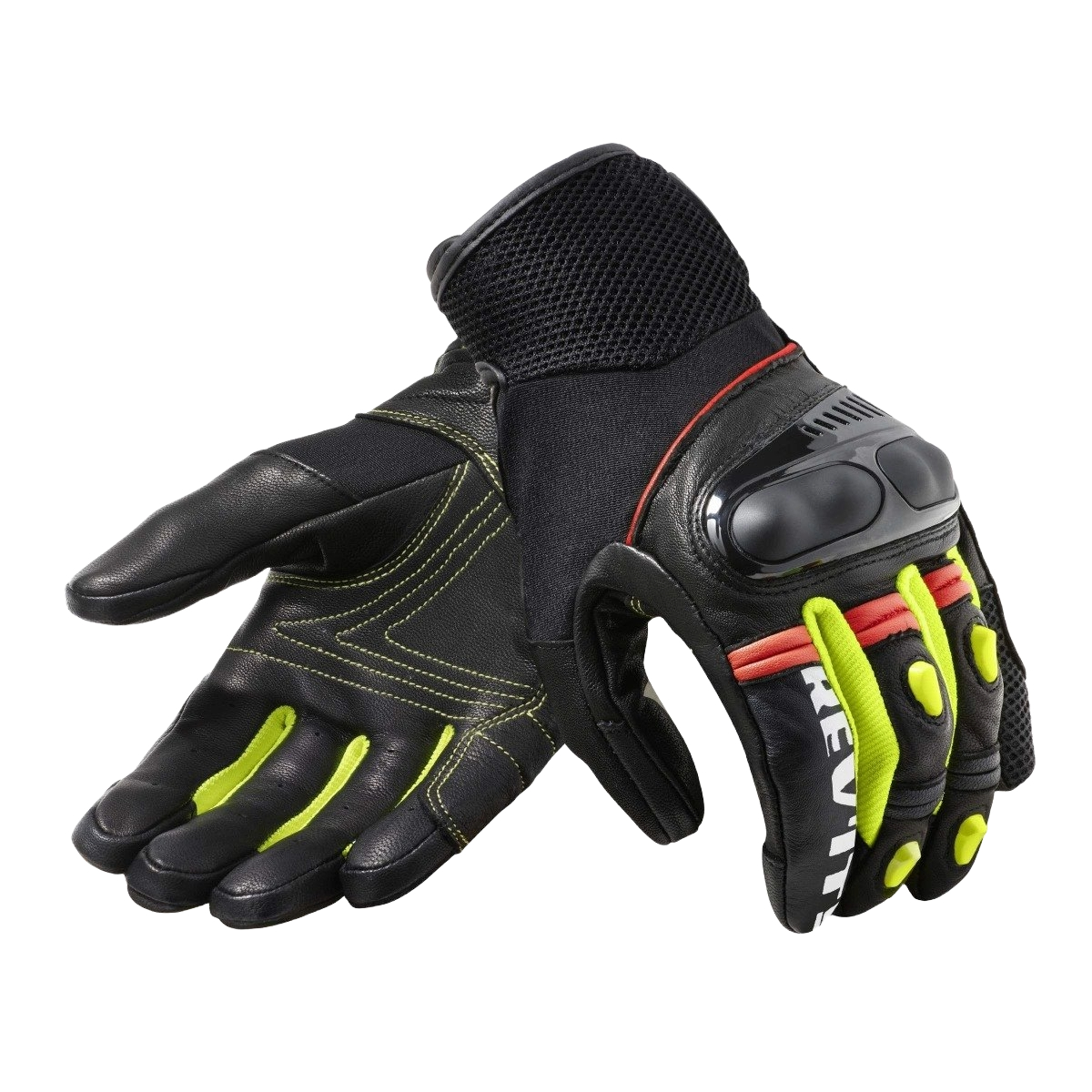 REV'IT! Metric Gloves Black Neon Yellow Size 3XL