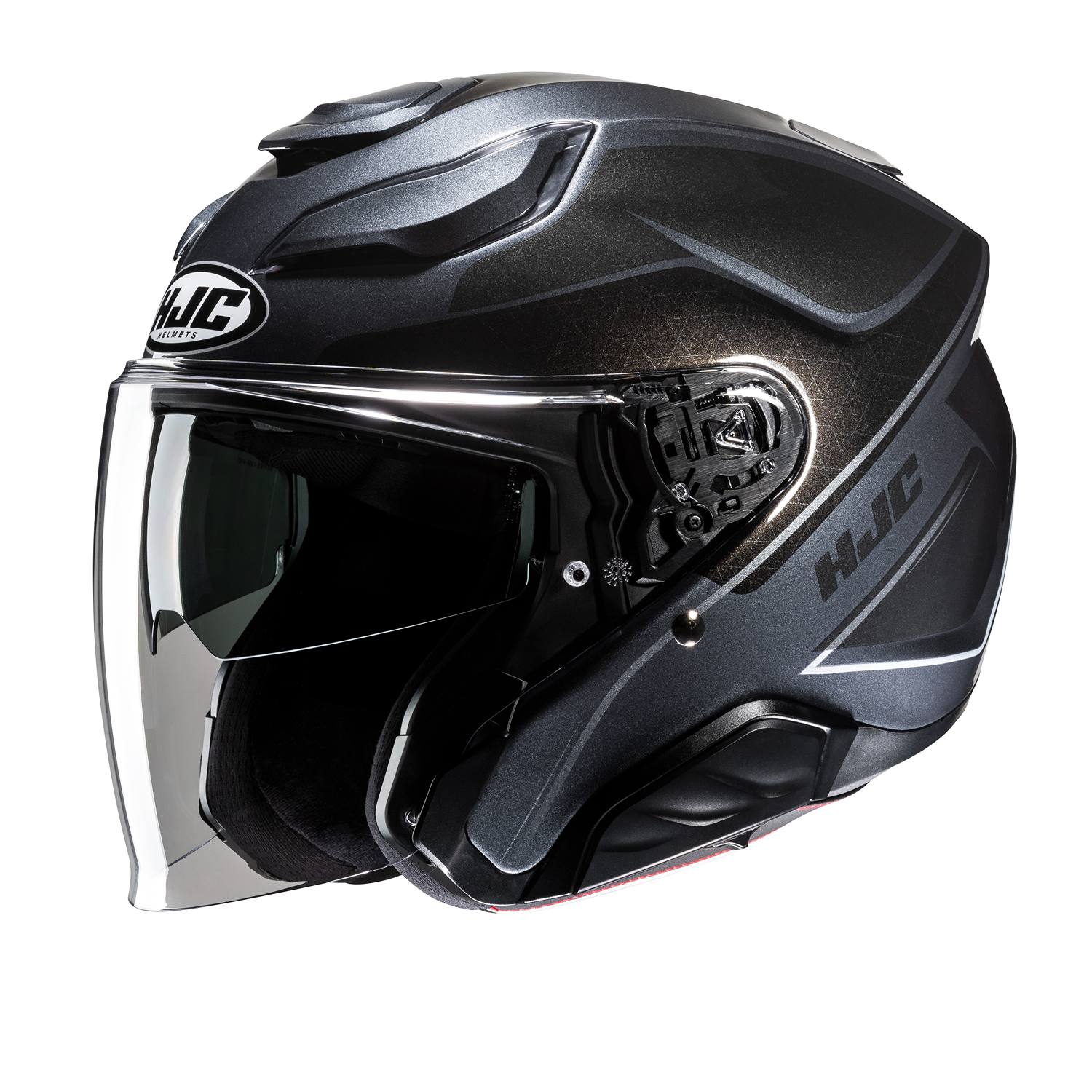 HJC F31 Ludi Dark grey Jet Helmet Size L