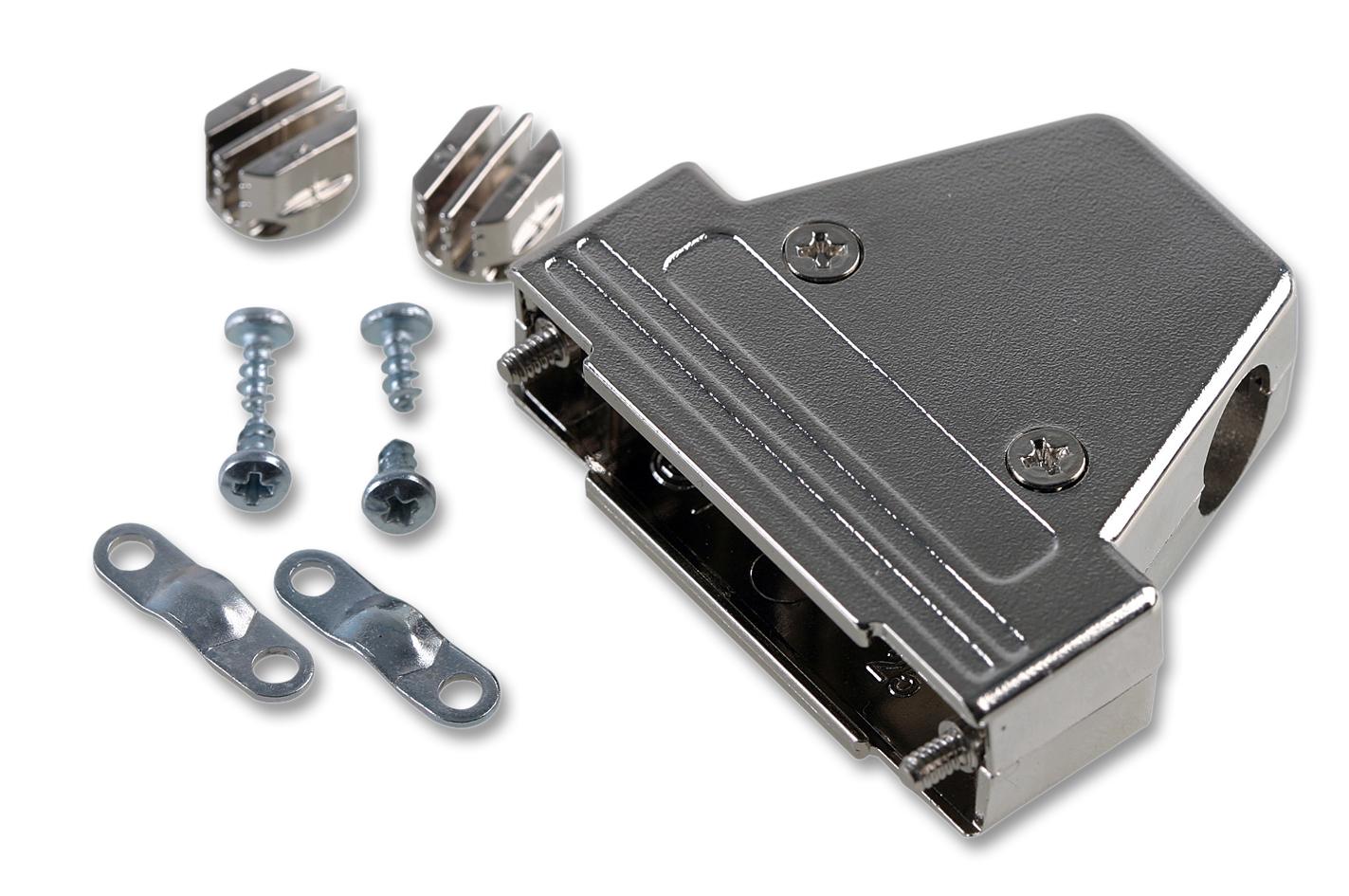 MH Connectors Mhtri-M-9-K Backshell, Metallised Plastic, 9Way