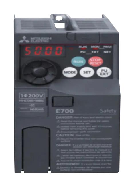 Mitsubishi Fr-E720S-008Sc-Ec Frequency Inverter, 1-Ph, 100W, 0.8A