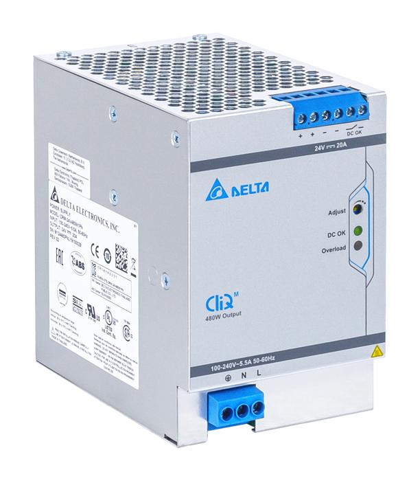 Delta Electronics/power Drm-24V480W1Pn Power Supply, Ac-Dc, 24V, 20A