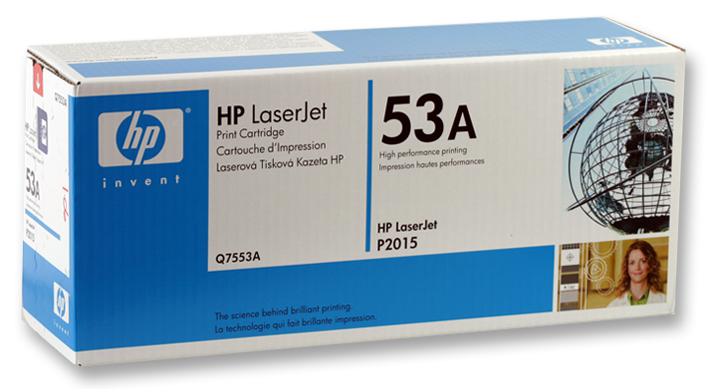 Hewlett Packard Q7553A Toner Cartridge, Q7553A, Black, Hp