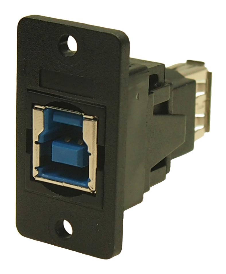 Cliff Electronic Components Cp30606Nx1 Usb Adapter, 3.0 Type B Rcpt-Type A Rcpt