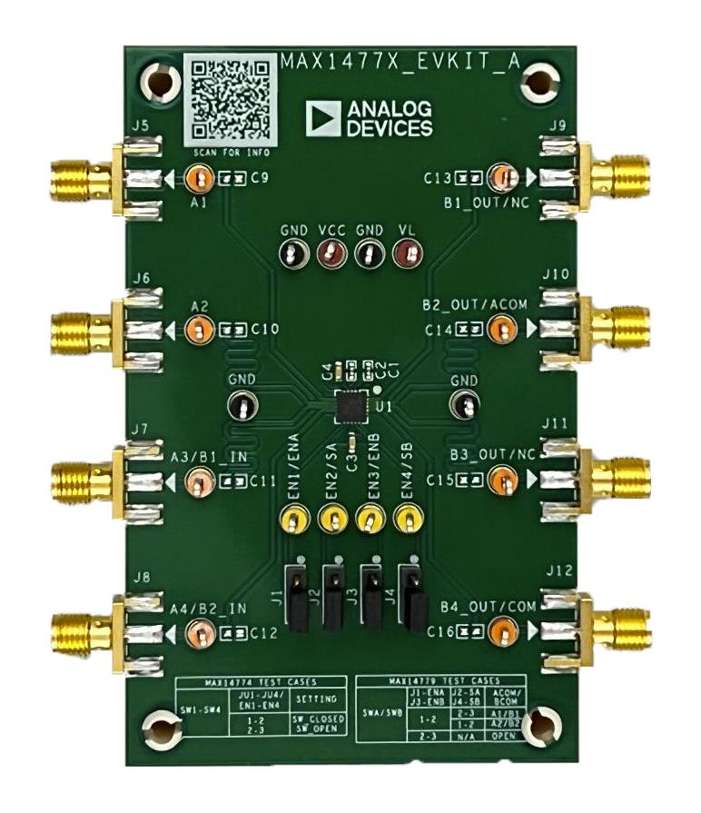 Maxim Integrated/analog Devices Max1477Xevkit# Evaluation Kit, Quad Spst Switch
