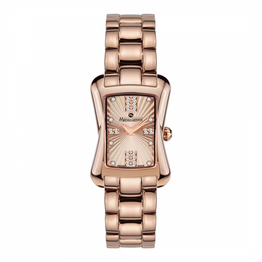 Women's Rose Gold Stainless Steel Quartz Watch