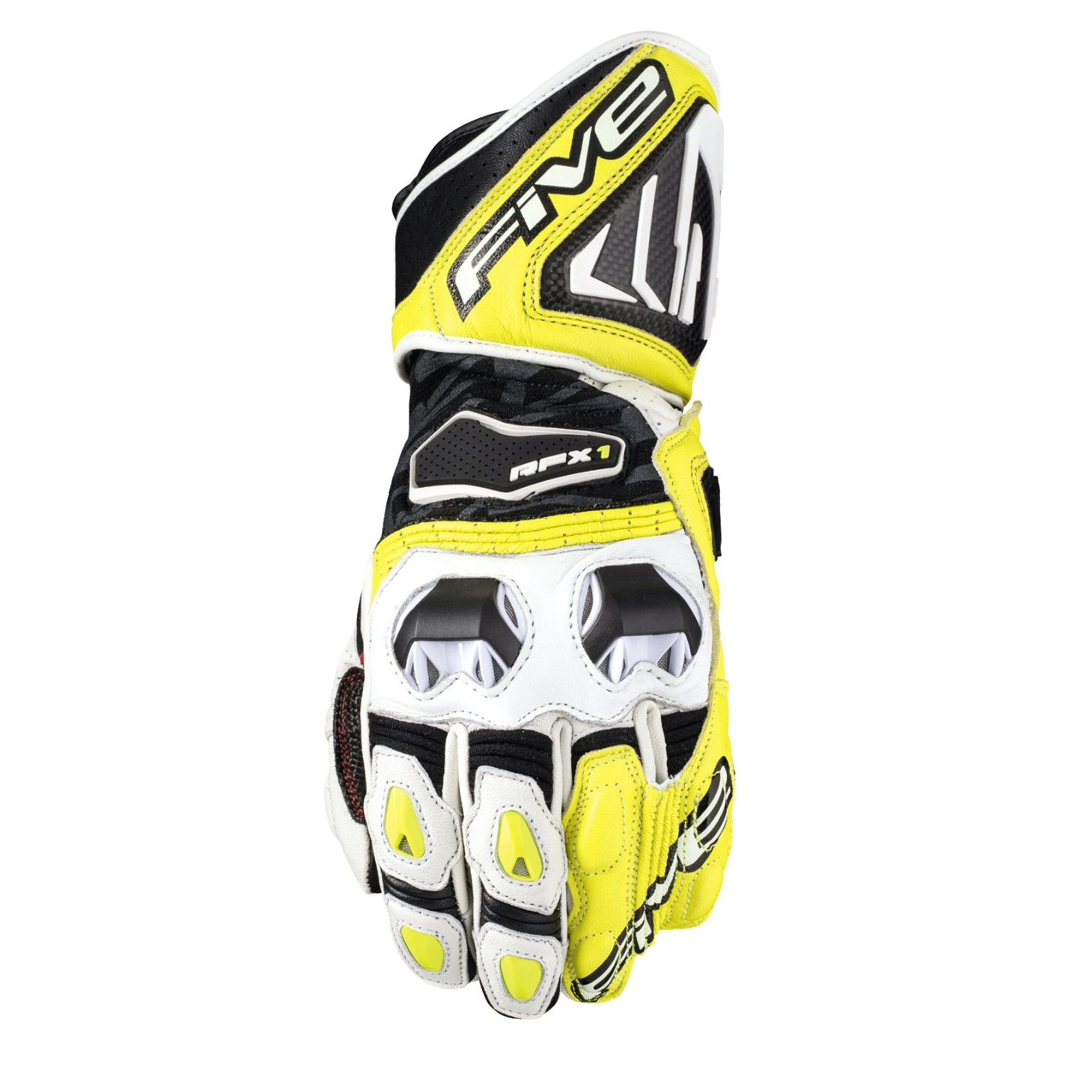 Five RFX1 Gloves White Yellow Size L