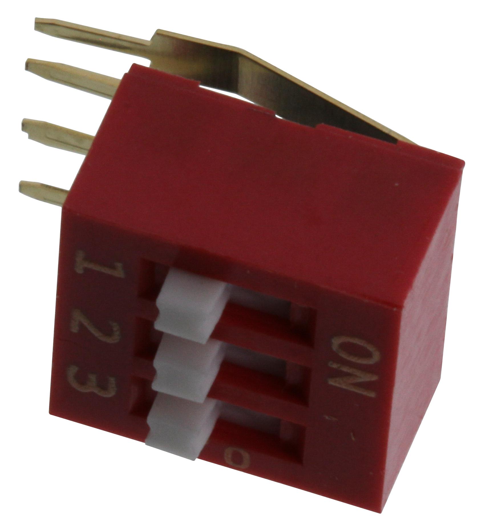 E-Switch Kas2103Et Dip Switch, Spst, 3Ckt, 0.025A, 24V, Tht