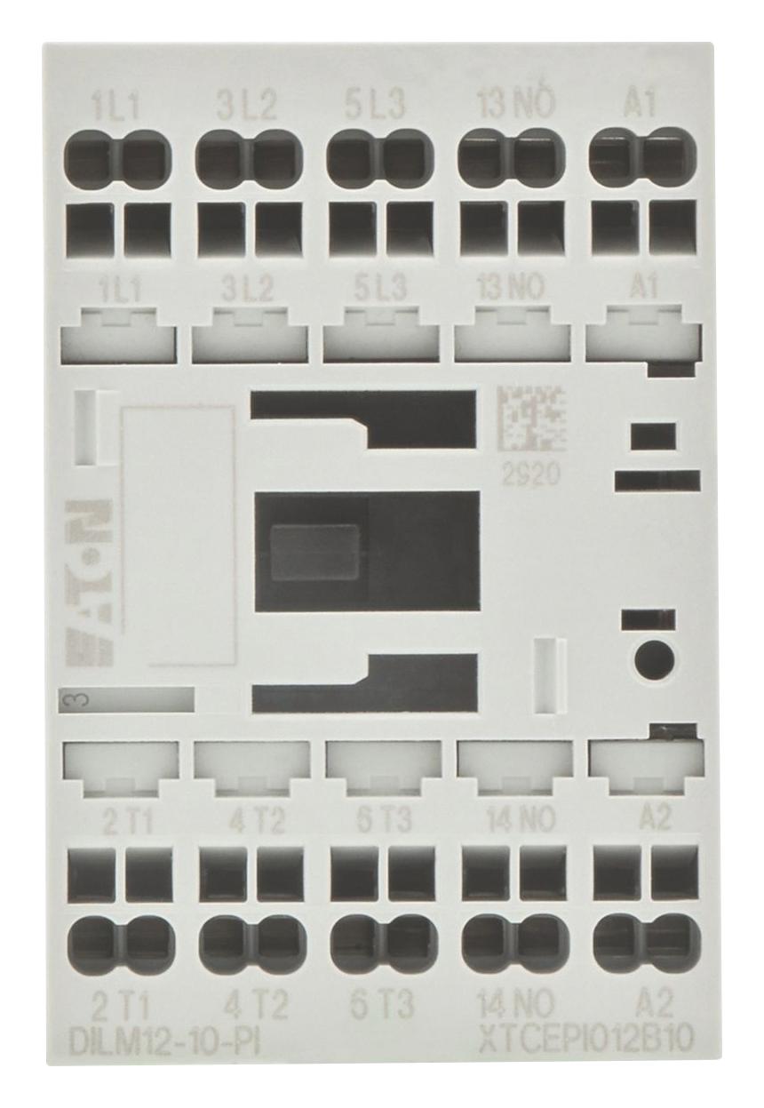 Eaton Moeller Dilm12-10(110V50Hz,120V60Hz)-Pi Contactor, 3Pst-No, 110Vac, Din/panel