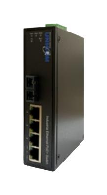 Unicom Poe-63505Fmin Enet Sw, Vdc, Rj45 X 4, Poe+ X 4, Sc X 1