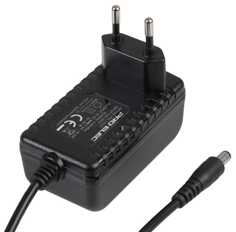 Pro Elec Pell0223 24W Euro Plugtop Power Supply