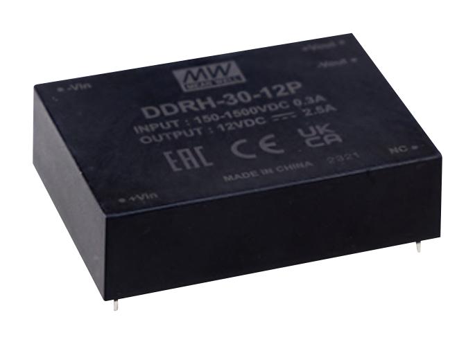 MEAN WELL Ddrh-30-12P Dc-Dc Converter, 12V, 2.5A