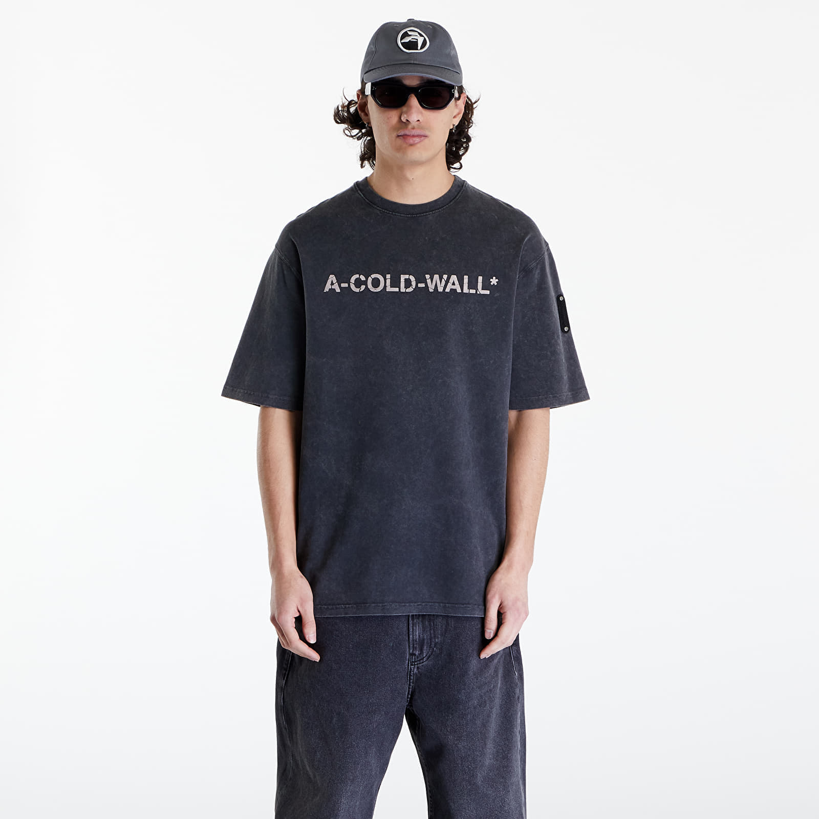 A-COLD-WALL* Overdye Logo T-Shirt Onyx