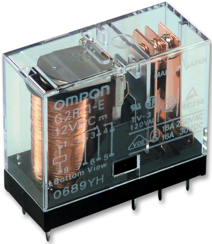 Omron G2R-14  Dc24 Relay, Spdt, 250Vac, 30Vdc, 10A