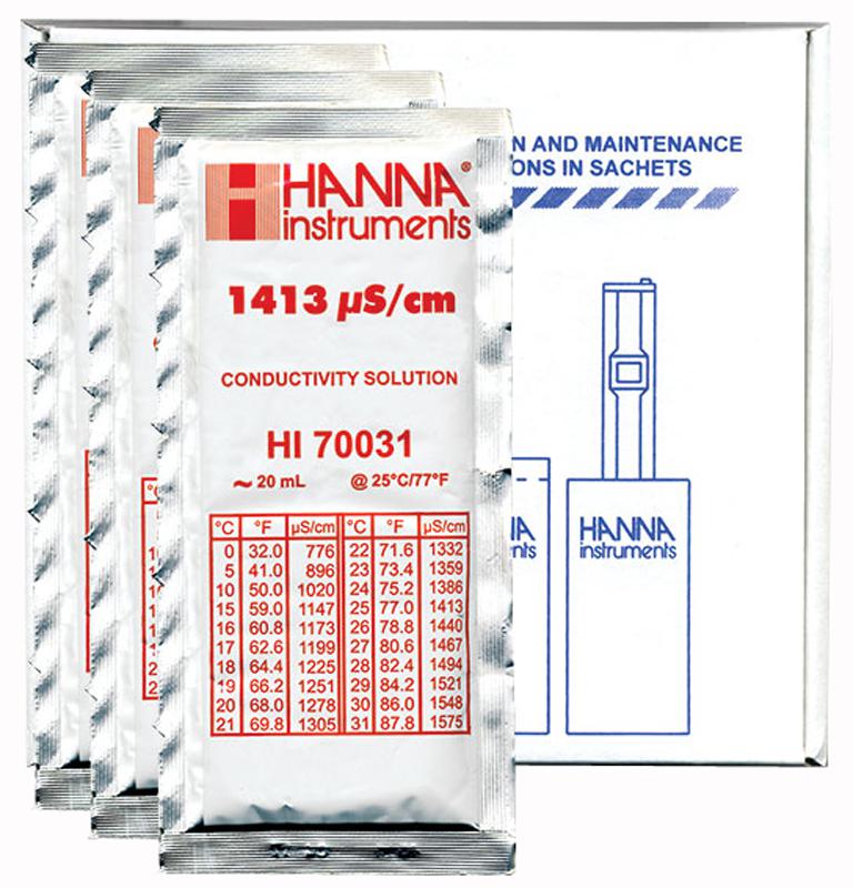 Hanna Instruments Hi-70031P Calibration Sachet, Ec 1413Us, Pk25
