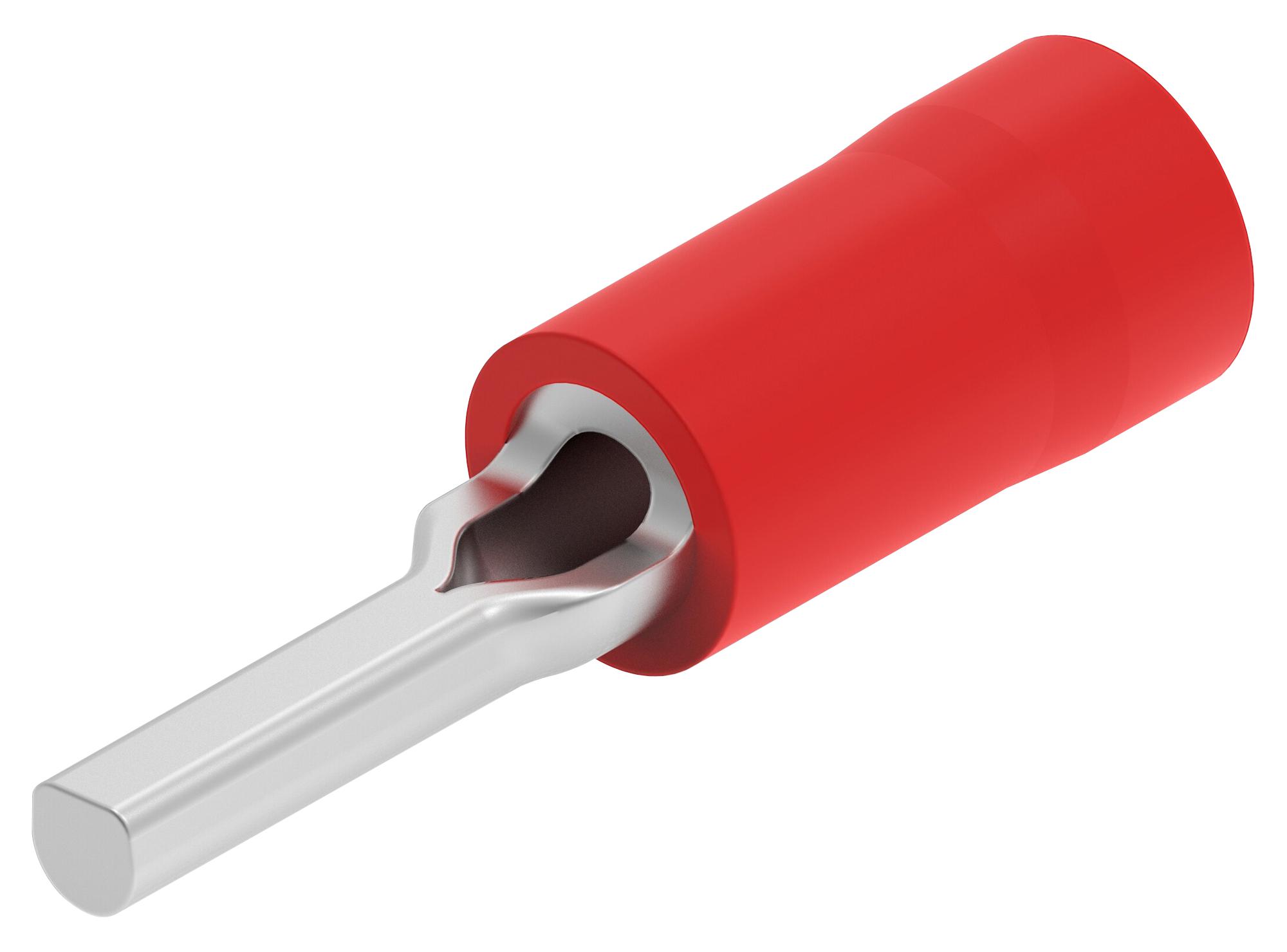 Amp Connectors / Te Connectivity 181630 Terminal, Pin, 20.57mm, 16-22Awg, Red