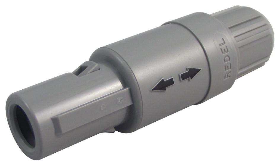 Redel Pag.m0.2Gl.ac39G Plug, 3mm, Grey, 2Way
