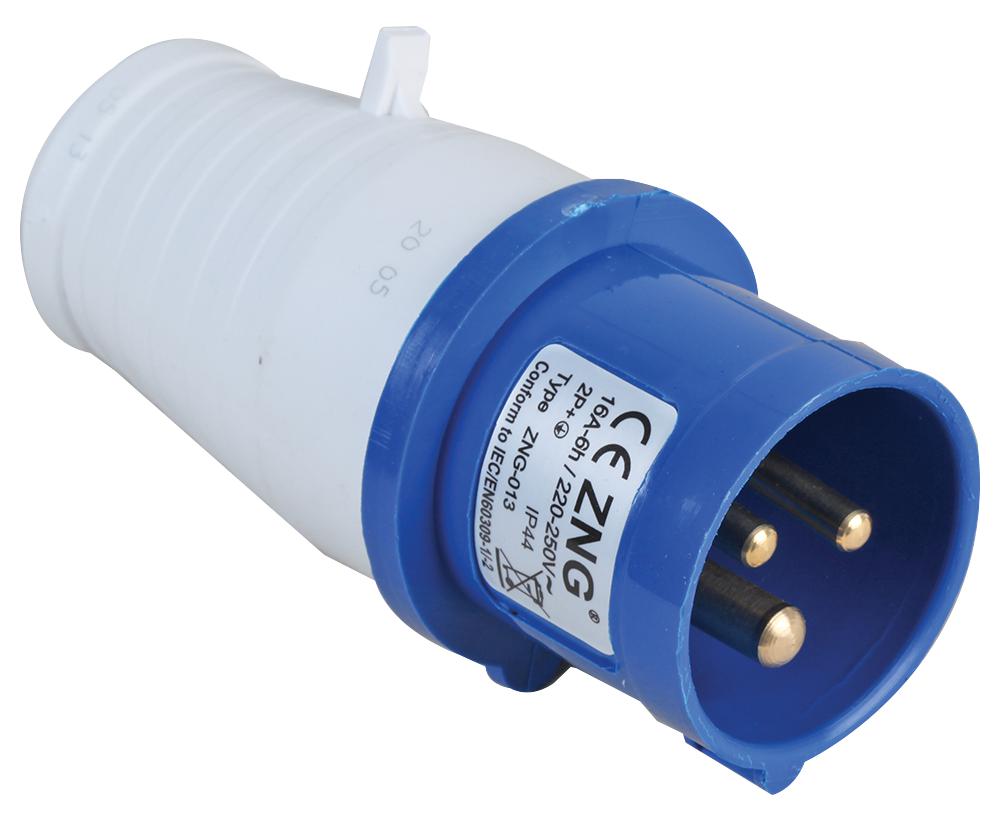 Pro Elec Pelb0116 Plug 16A 230V 2P-E Blue