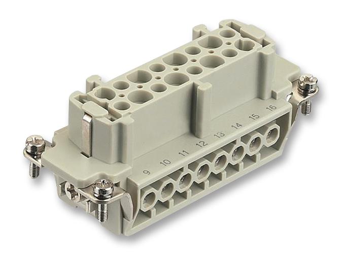 HARTING 0933 016 2701 Socket, Han16E, 16Way