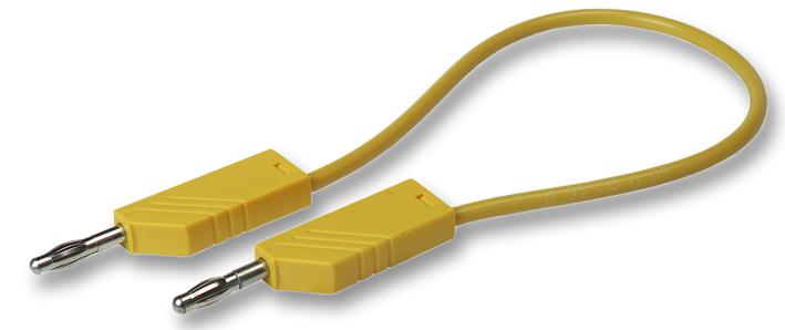 Hirschmann Test And Measurement 934091103 Test Lead, Yellow, 500mm, 60V, 16A