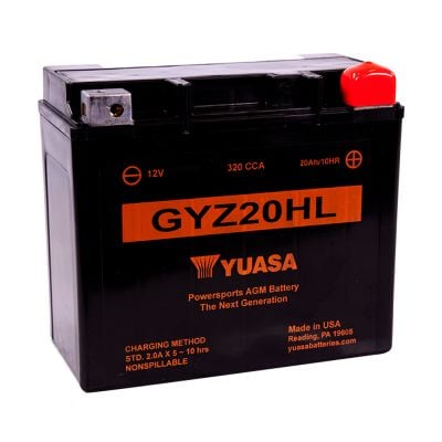 Yuasa GYZ20HL Motorcycle Battery Size