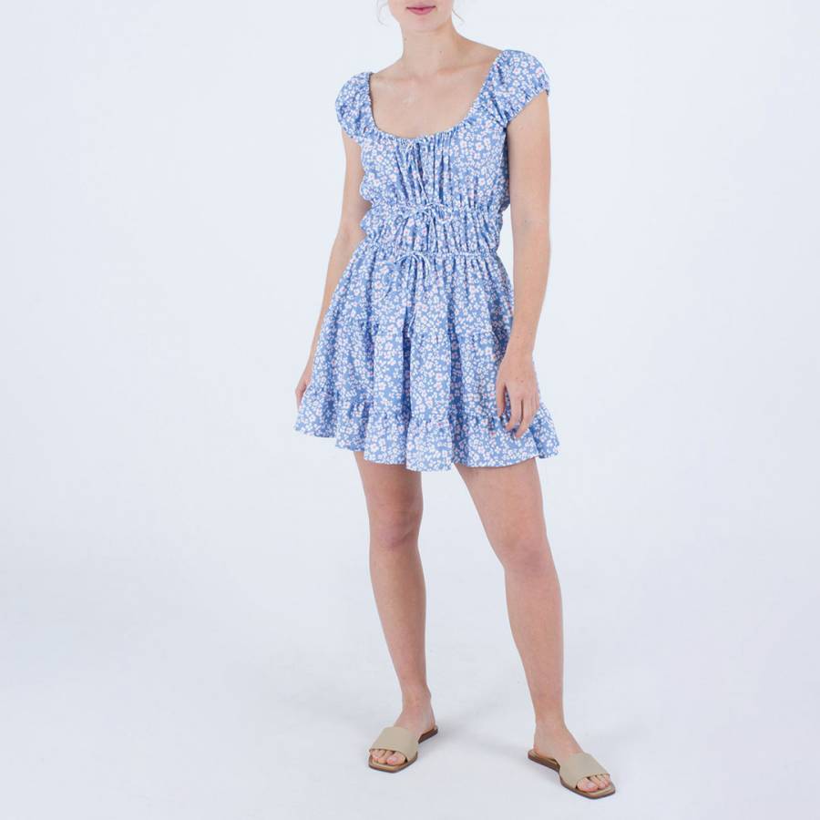 Blue Ditzy Daze Mini Dress