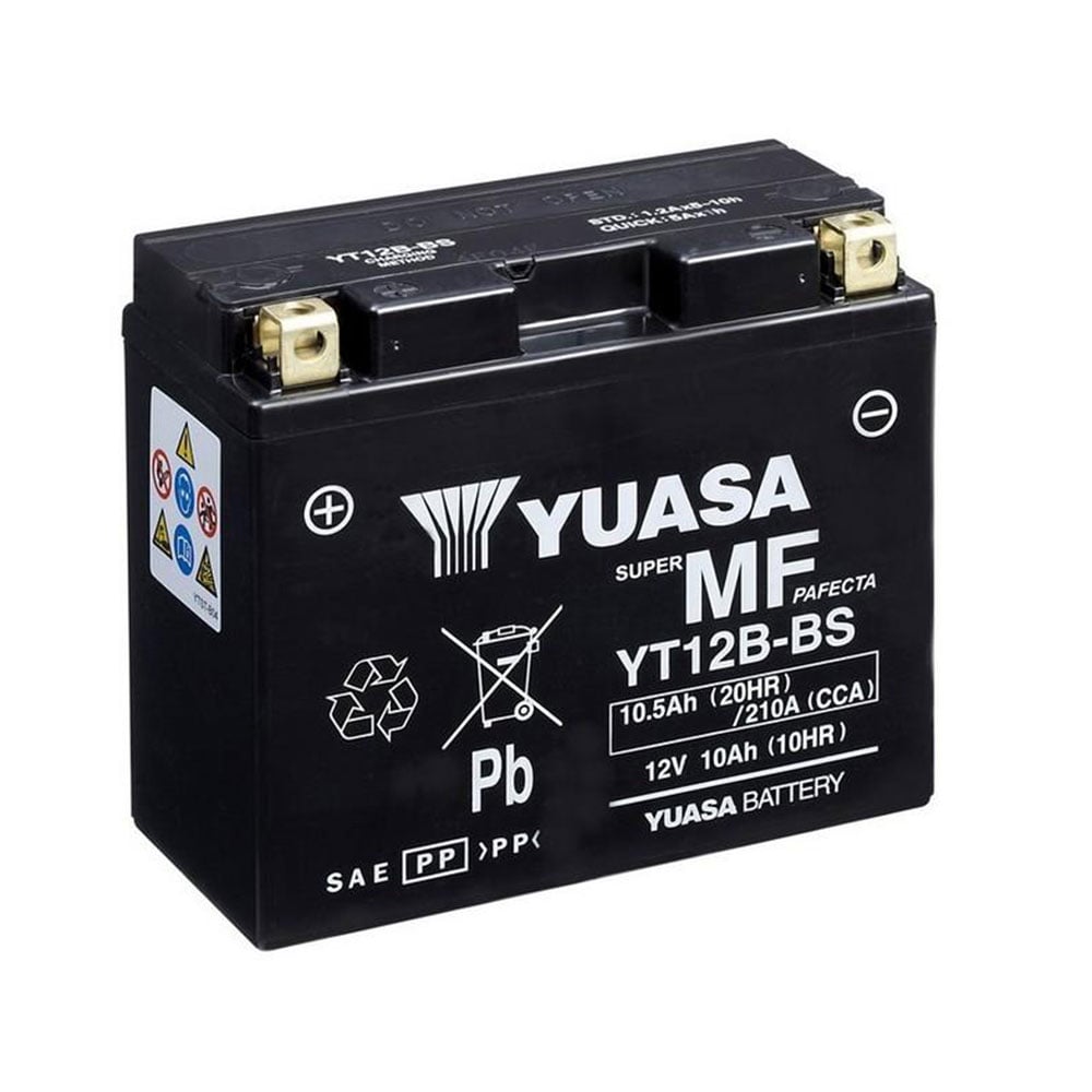 Yuasa YT12B (WC) Maintenance free Motorcycle Battery Size