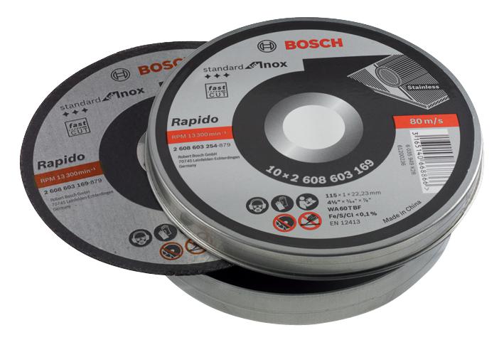 Bosch 2608603254 115X1mm Metal/inox Cutting Discs Tin