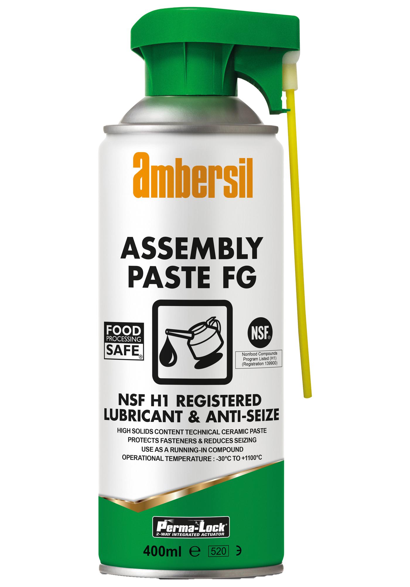 Ambersil Assembly Paste Fg, 500G Lubricant, Paste, Tube, 500G