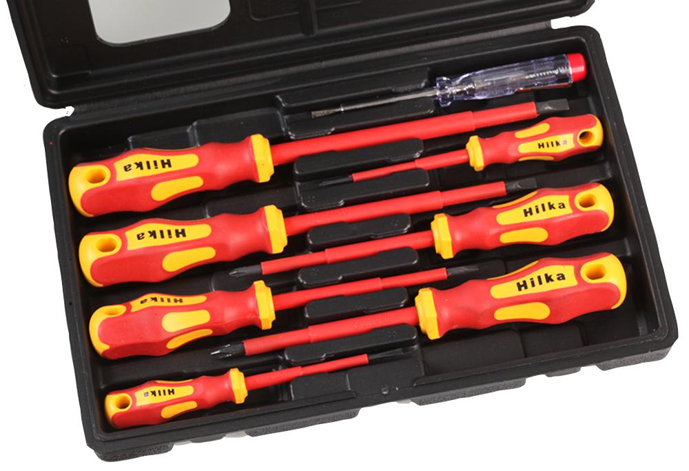 Hilka Tools 34489008 Vde Electricians Screwdriver Set - 8 Pc