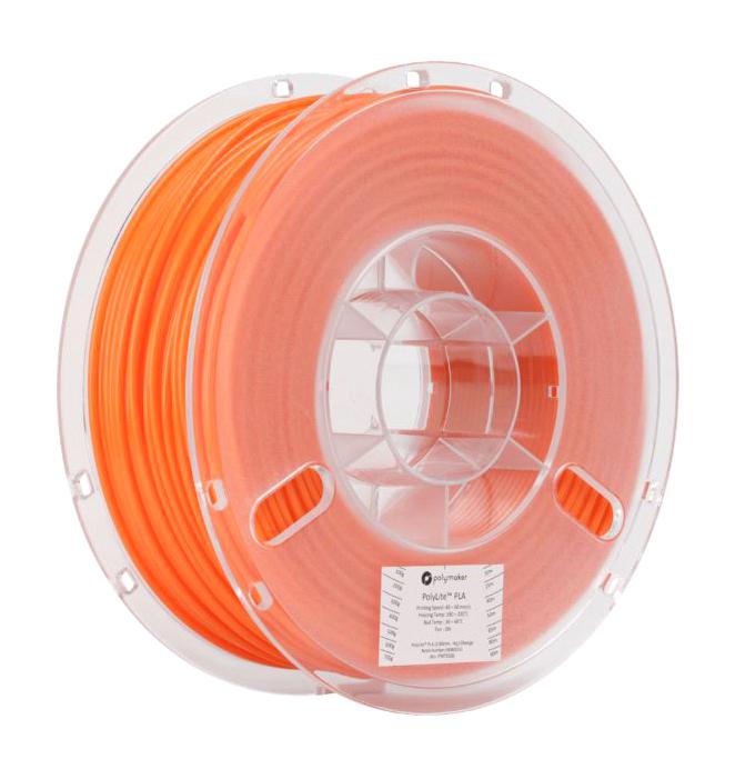 Polymaker Pa02023 3D Filament, 2.85mm, Pla, Orange, 1Kg