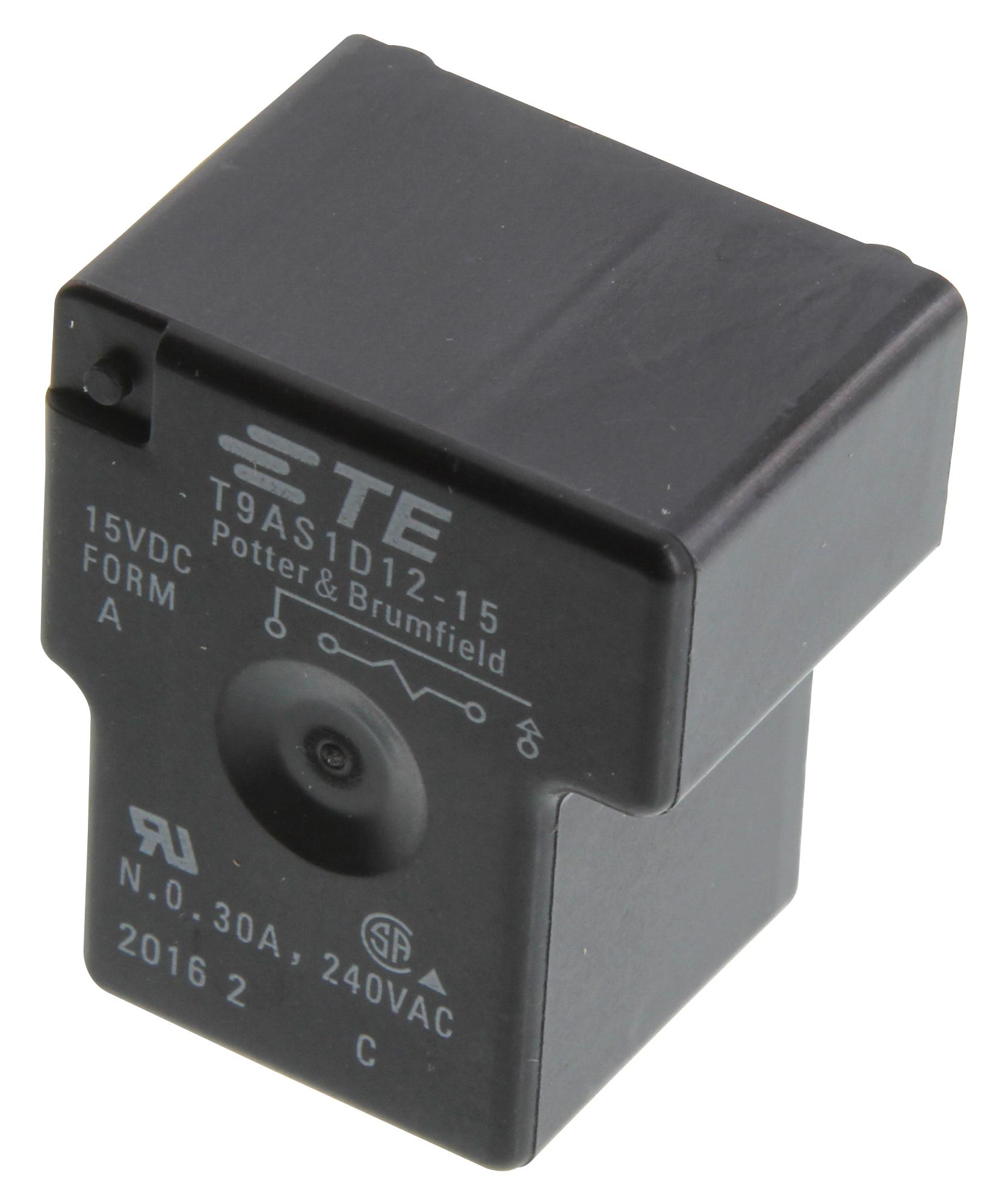 Potter & Brumfield Relays / Te Connectivity 1-1393210-4 Power Relay, Spst-No, 15Vdc, 30A, Tht