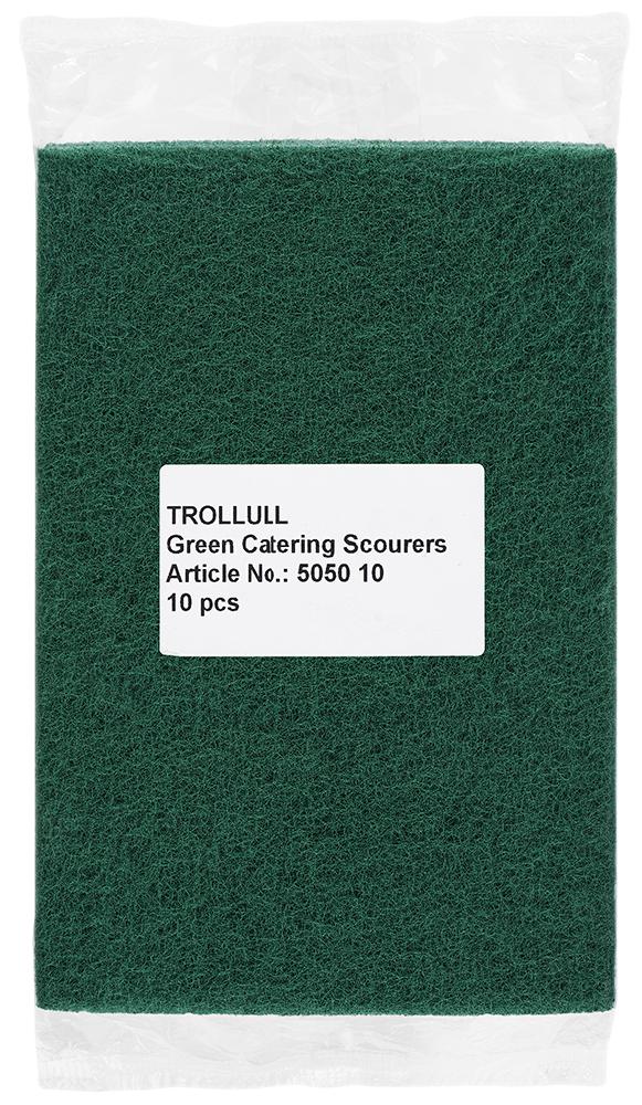 Troll Trl505010 Green Catering Scourers (X10)
