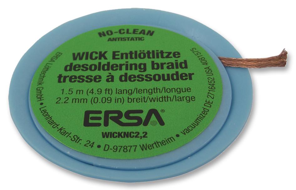 Ersa 0Wicknc2.2/sb Desoldering Braid, 2.2M