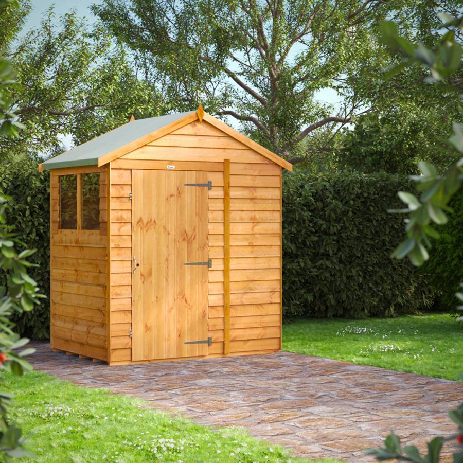 SAVE £80 - 4x6 Power Overlap Apex Shed
