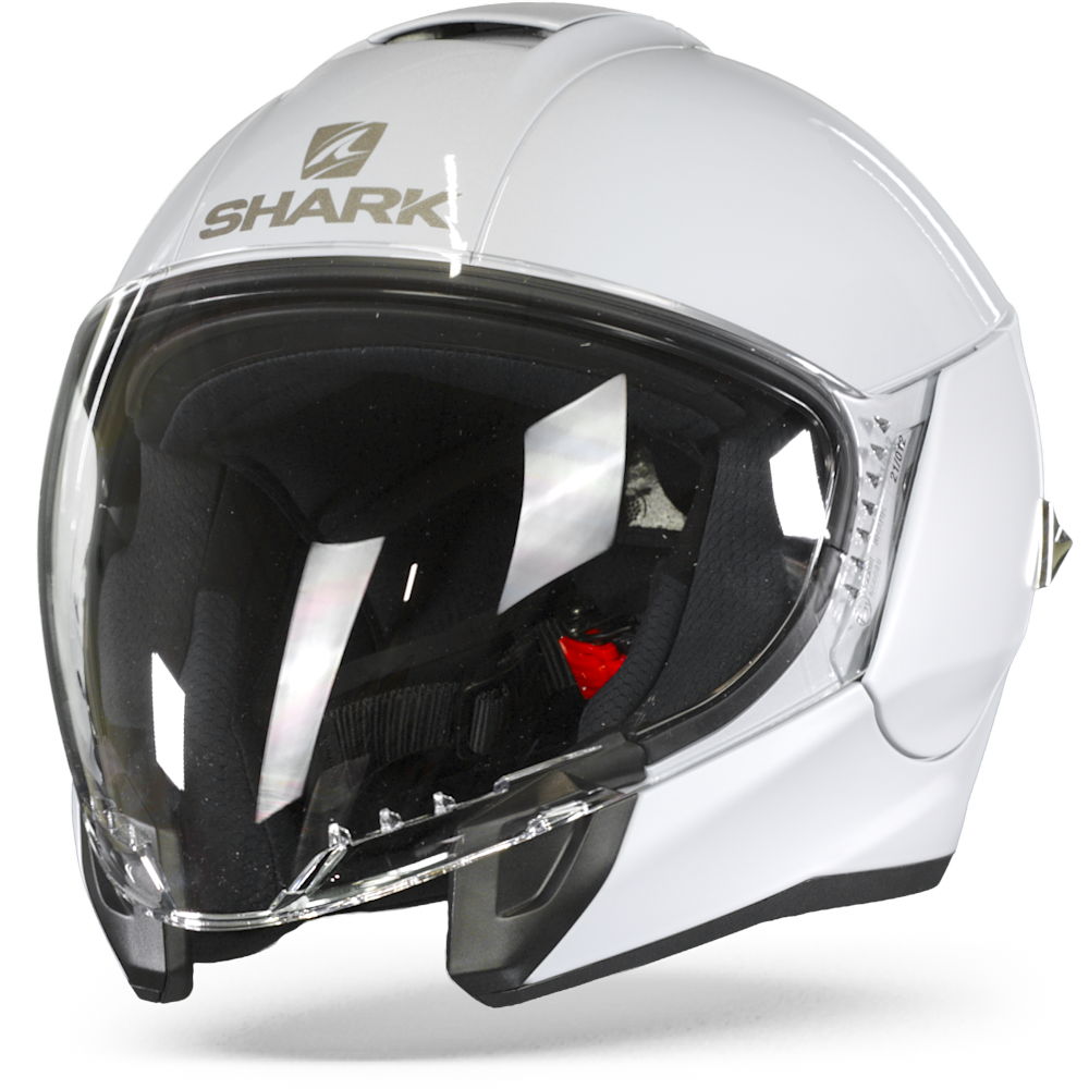 Shark Citycruiser Dual Blank White Silver Glossy W01 Jet Helmet XS